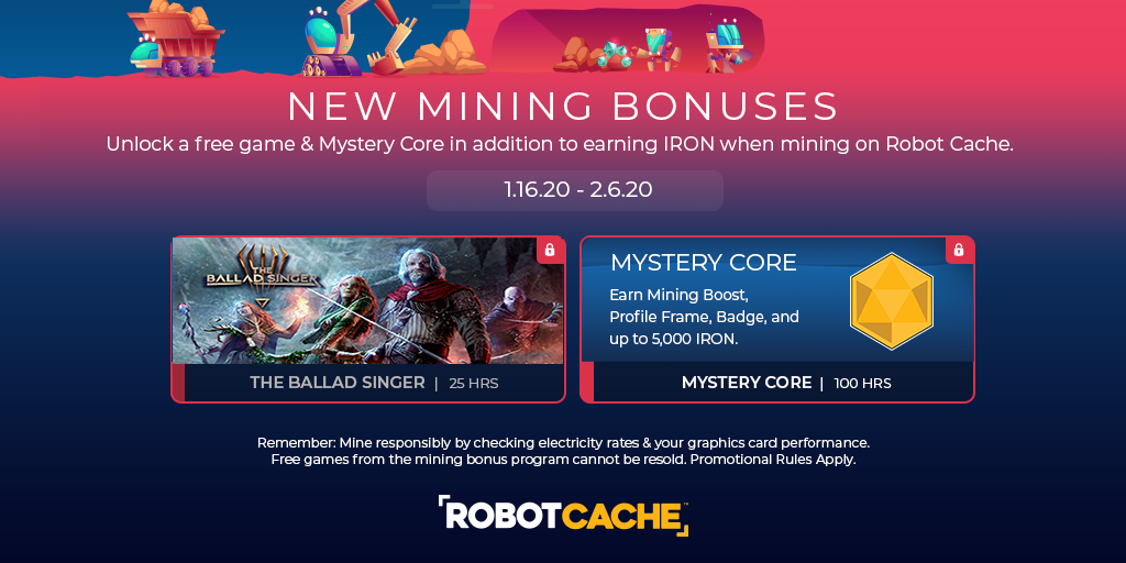 New Mining Bonuses