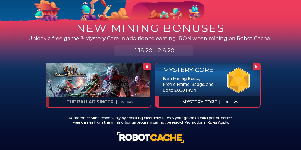 New Mining Bonuses - Earn Up To 5,000 IRON